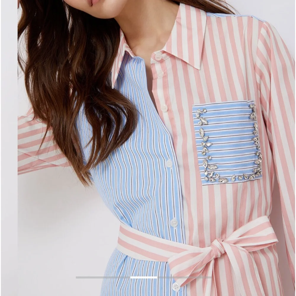Liu-Jo Short shirt dress with belt (small) - Picture 3 of 7
